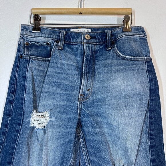 Abercrombie Mom Jeans Distressed 28 - Picture 4 of 9